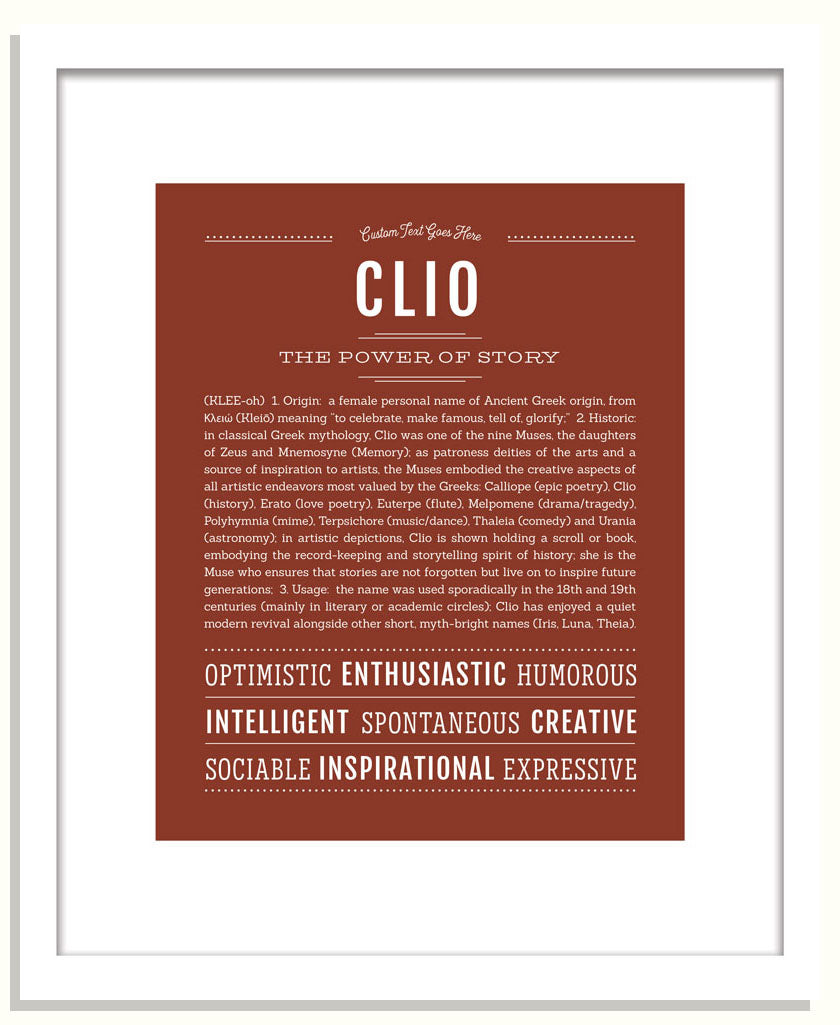 Clio | Name Art Print