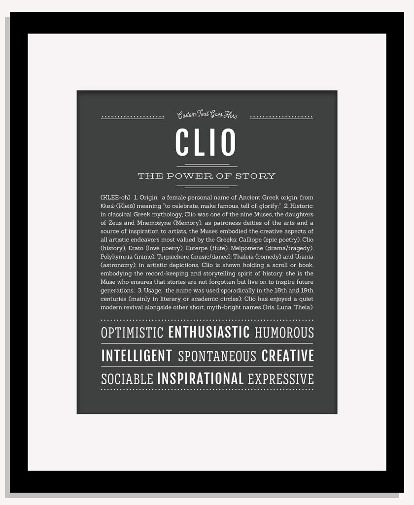 Clio | Name Art Print