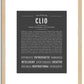 Clio | Name Art Print