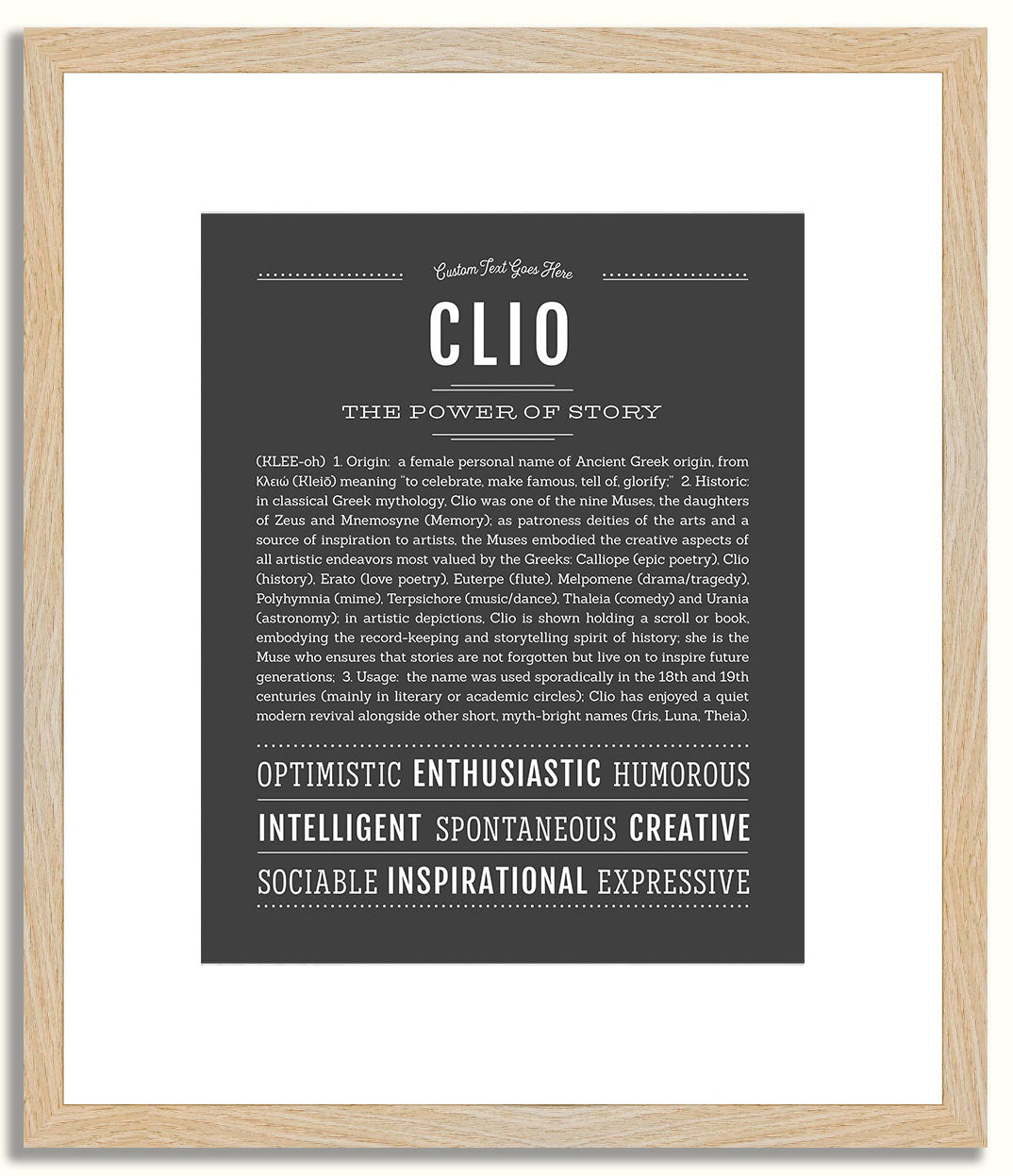 Clio | Name Art Print