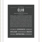 Clio | Name Art Print