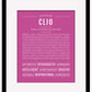 Clio | Name Art Print