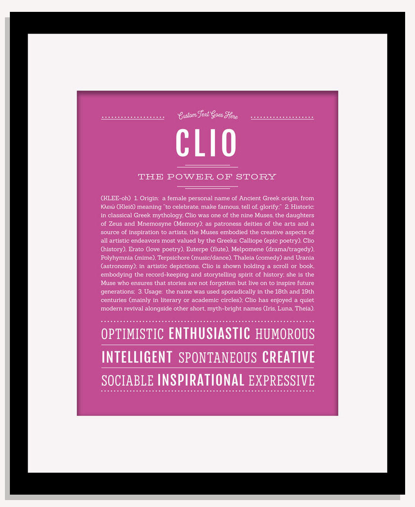 Clio | Name Art Print