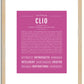 Clio | Name Art Print