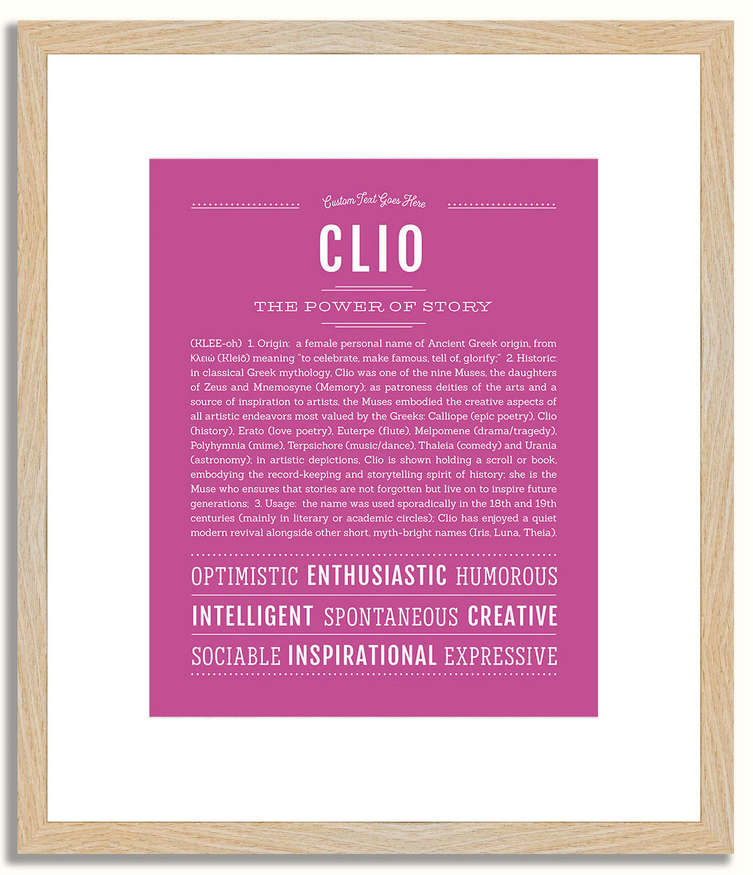 Clio | Name Art Print