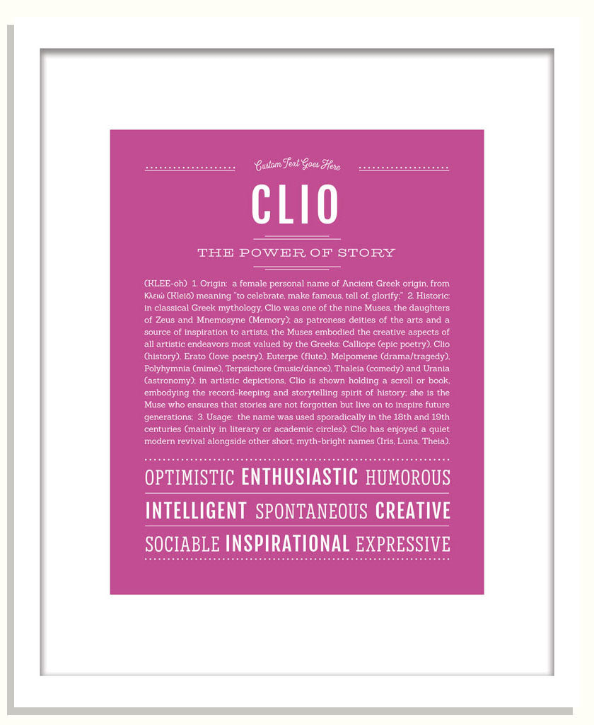 Clio | Name Art Print