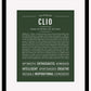 Clio | Name Art Print