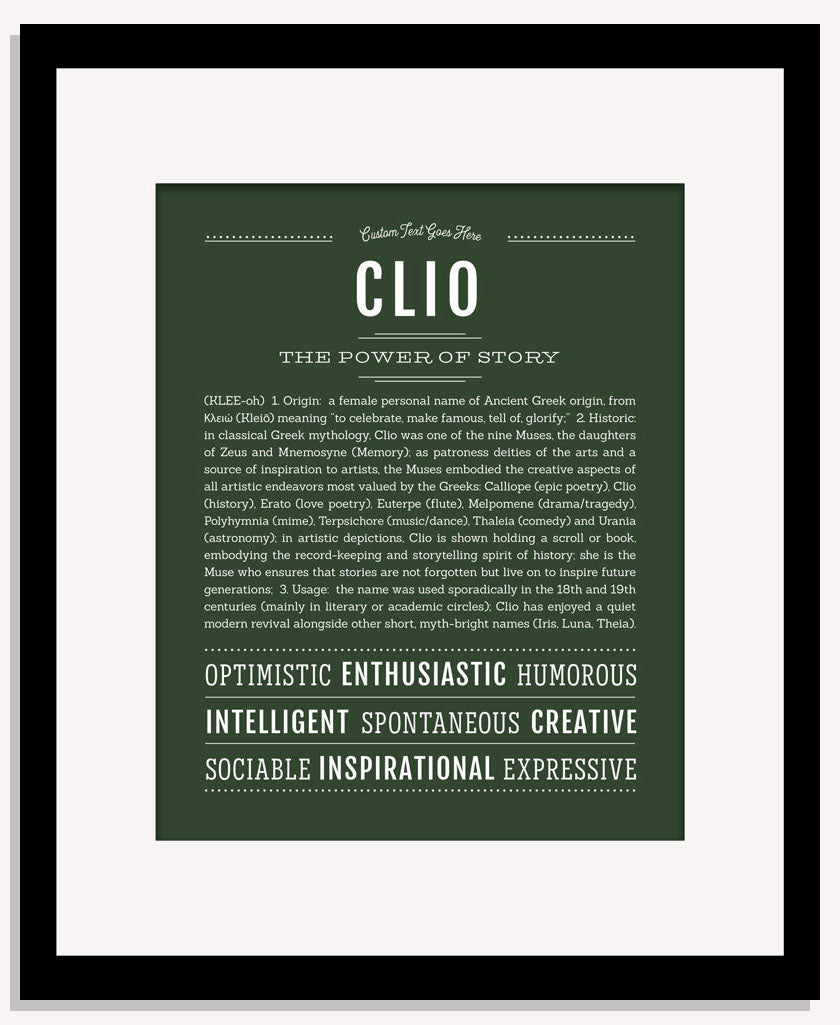 Clio | Name Art Print