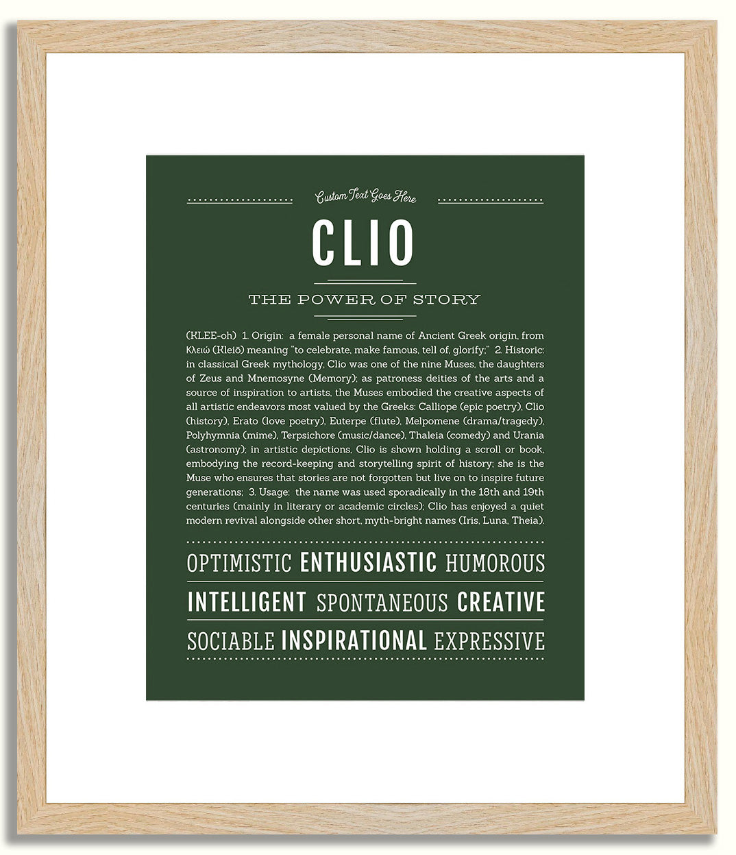 Clio | Name Art Print