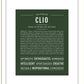 Clio | Name Art Print