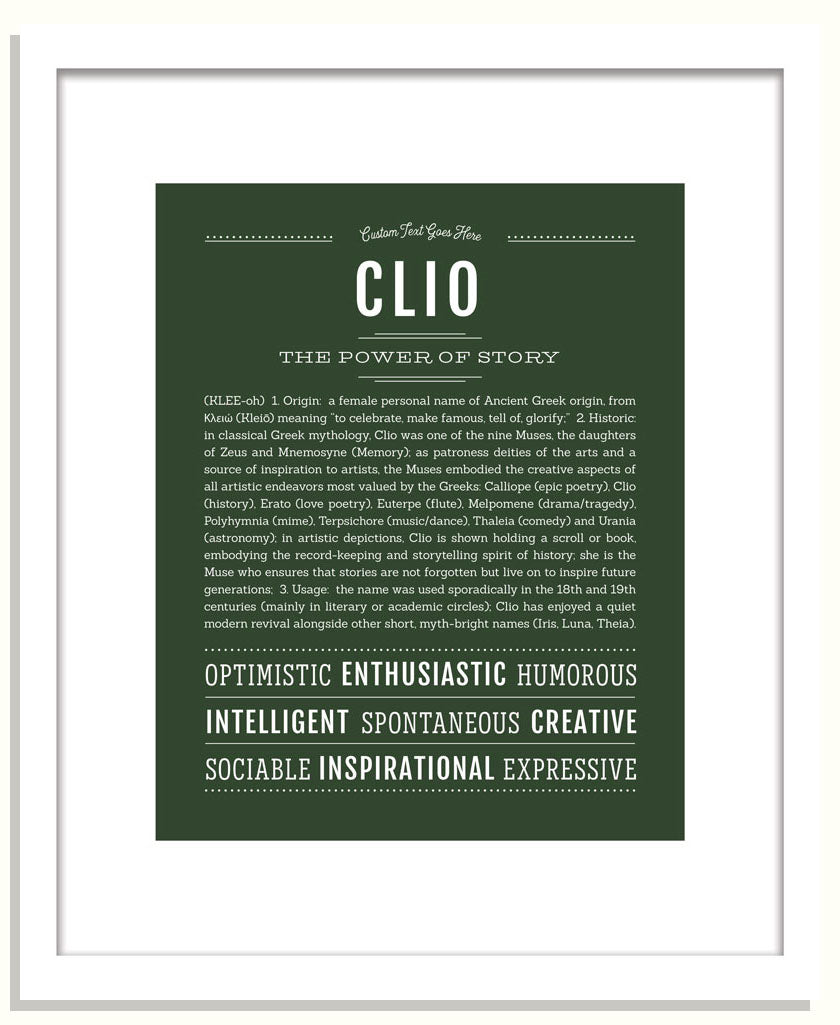 Clio | Name Art Print
