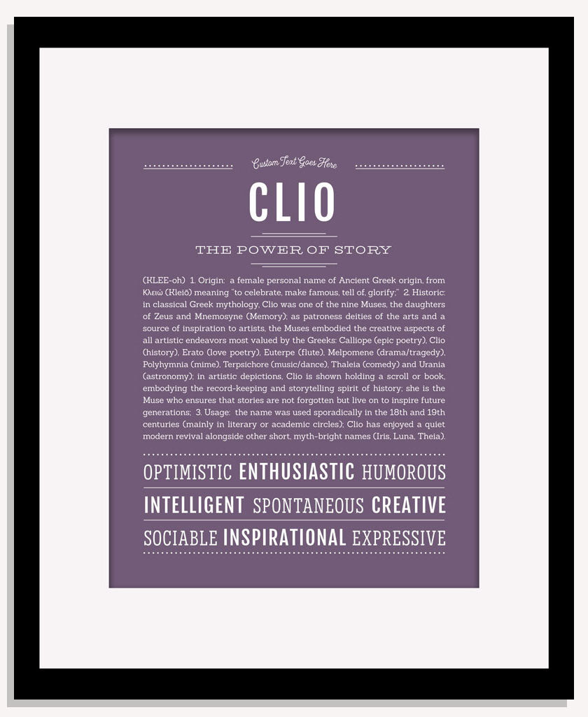 Clio | Name Art Print