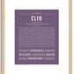 Clio | Name Art Print
