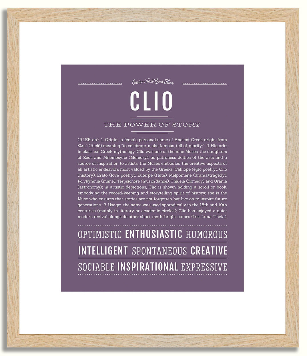 Clio | Name Art Print