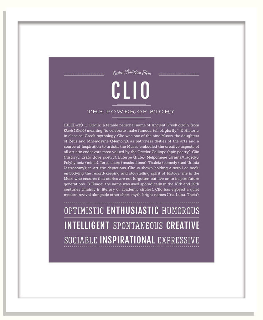 Clio | Name Art Print