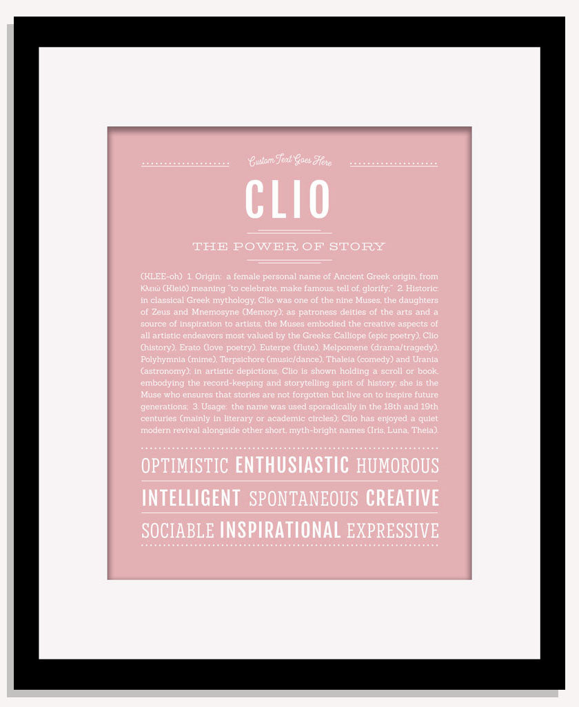 Clio | Name Art Print