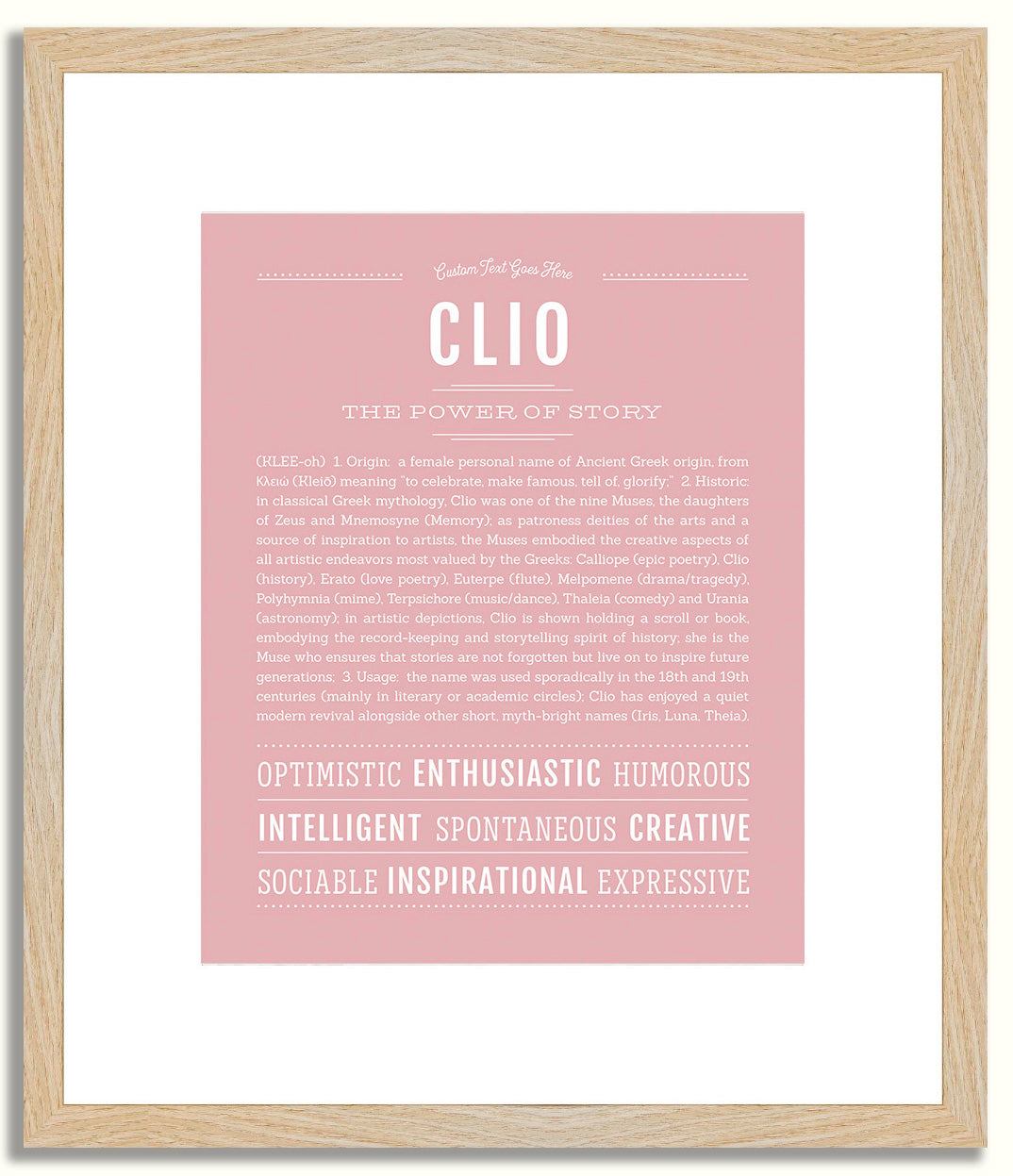 Clio | Name Art Print