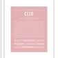 Clio | Name Art Print