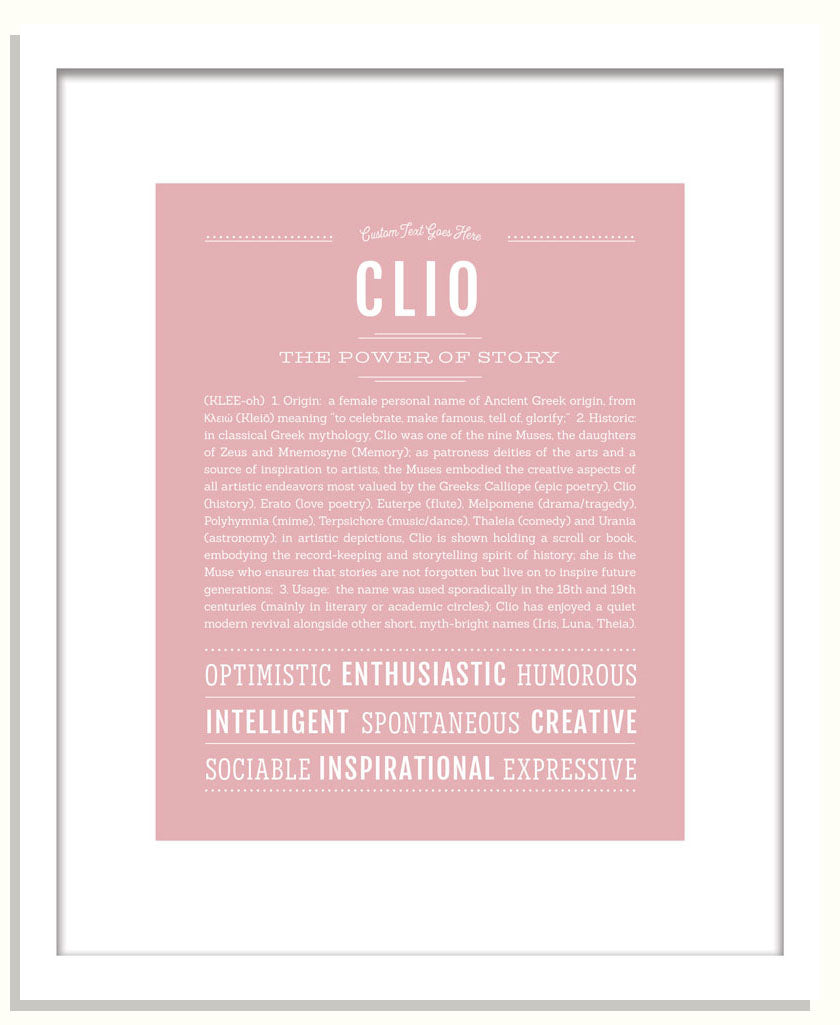 Clio | Name Art Print