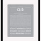 Clio | Name Art Print