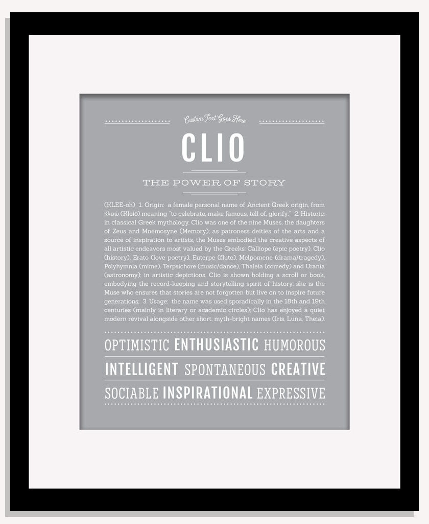 Clio | Name Art Print