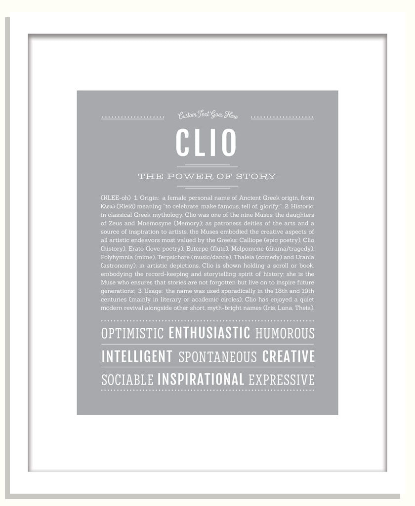 Clio | Name Art Print