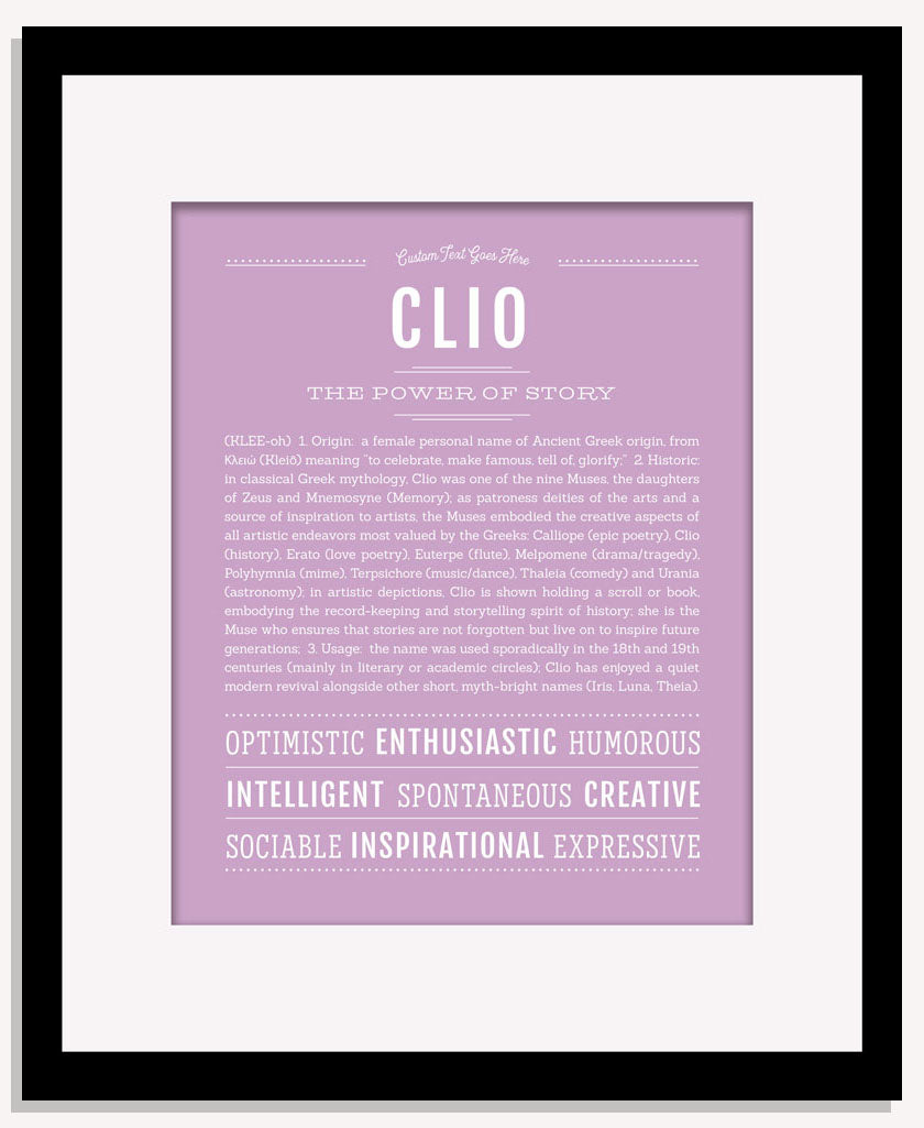 Clio | Name Art Print