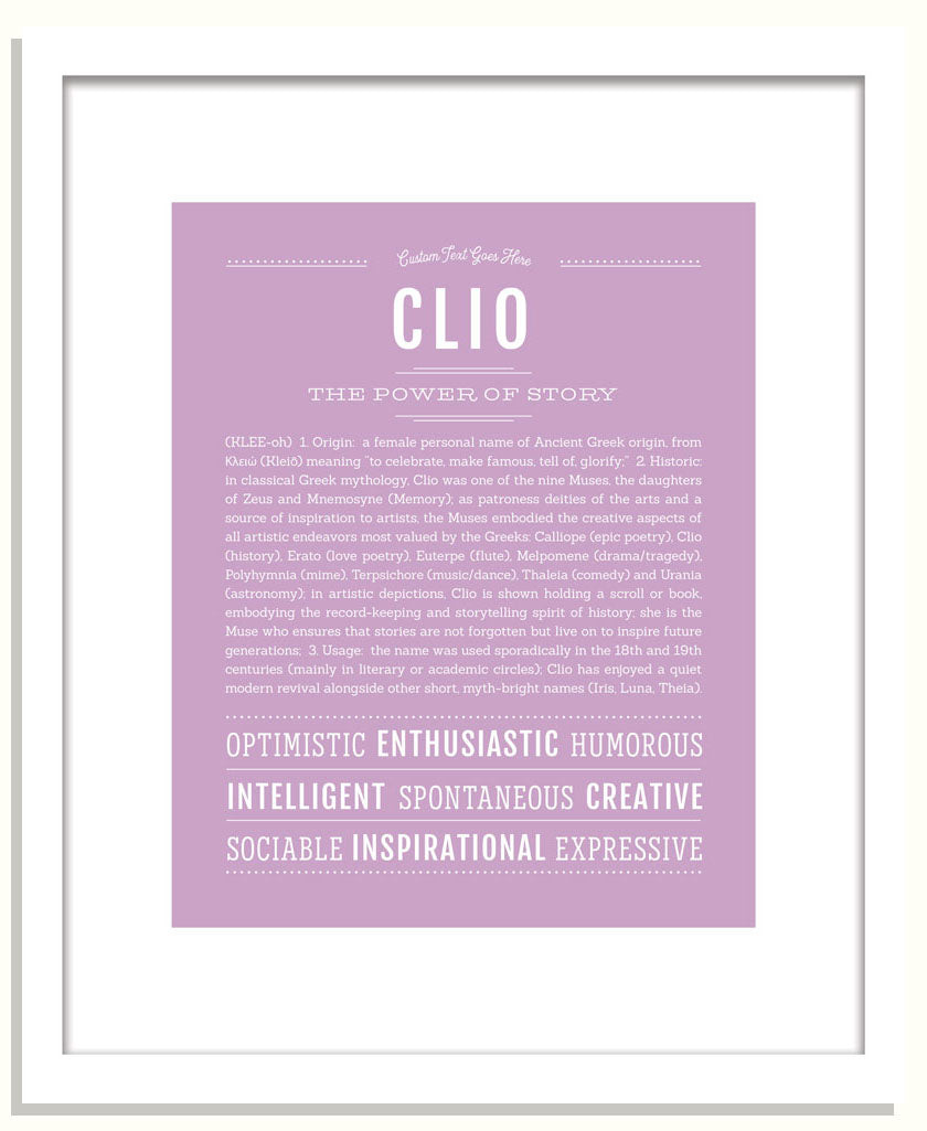 Clio | Name Art Print