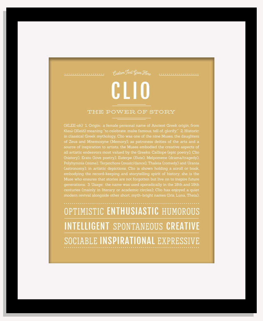 Clio | Name Art Print