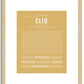 Clio | Name Art Print