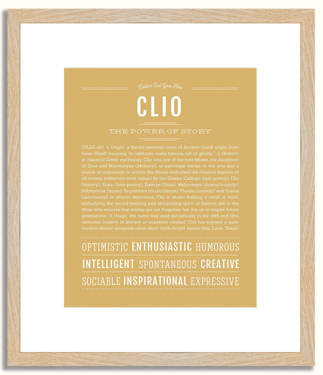 Clio | Name Art Print