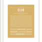 Clio | Name Art Print