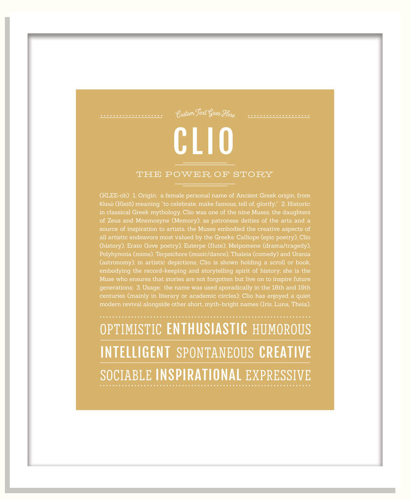 Clio | Name Art Print