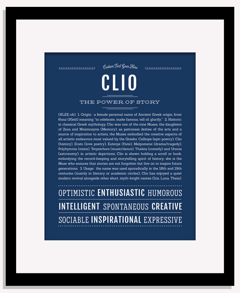 Clio | Name Art Print