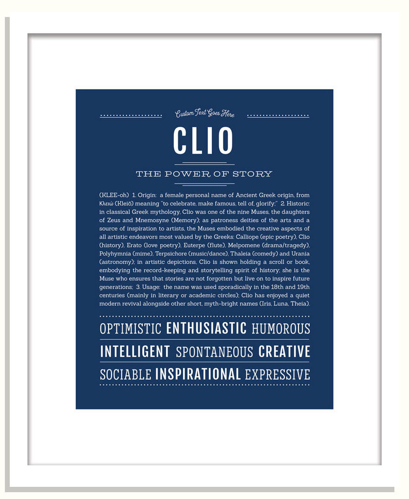Clio | Name Art Print