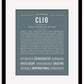 Clio | Name Art Print