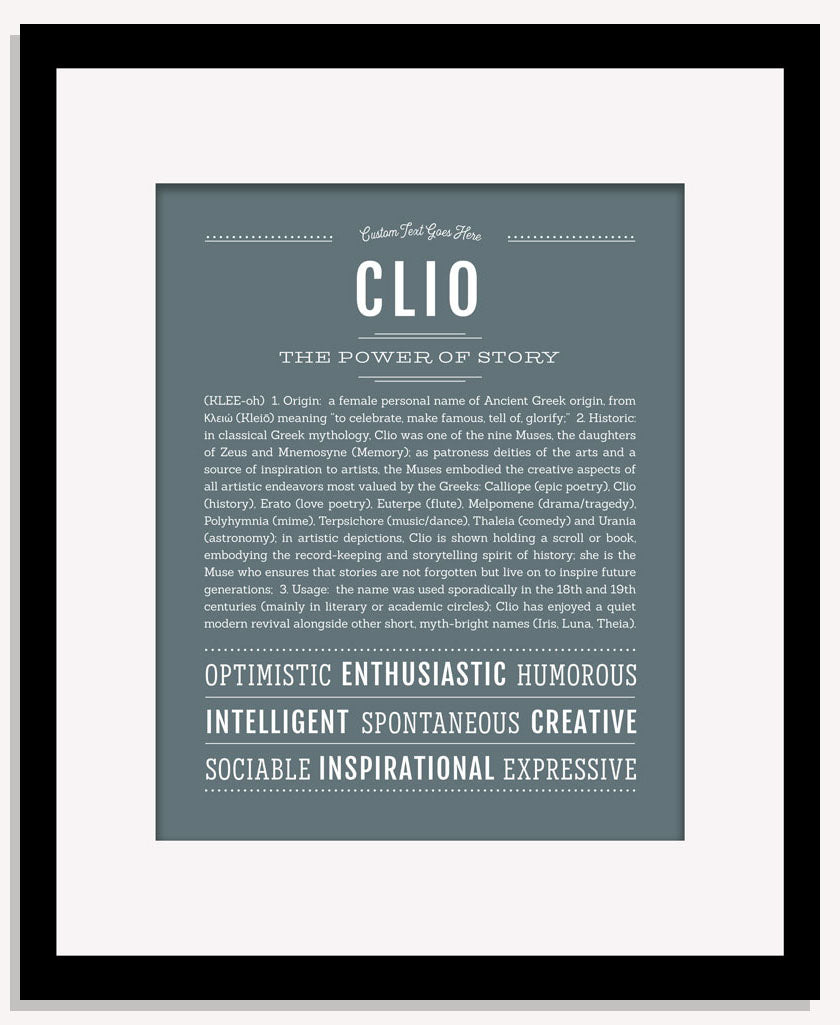 Clio | Name Art Print