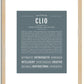 Clio | Name Art Print