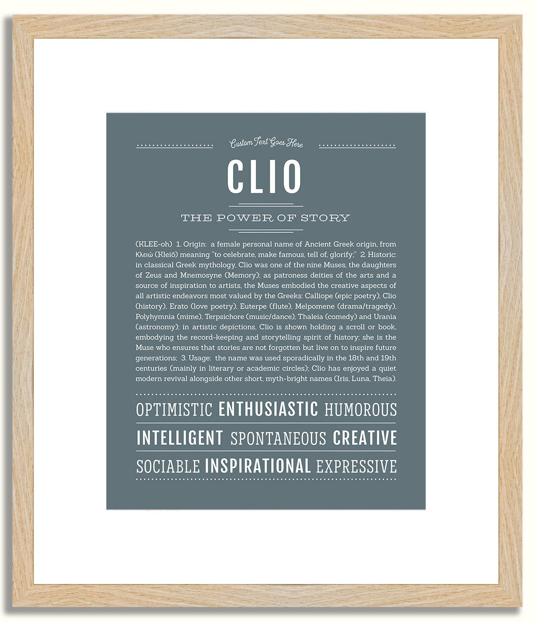 Clio | Name Art Print