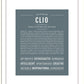 Clio | Name Art Print