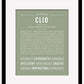 Clio | Name Art Print
