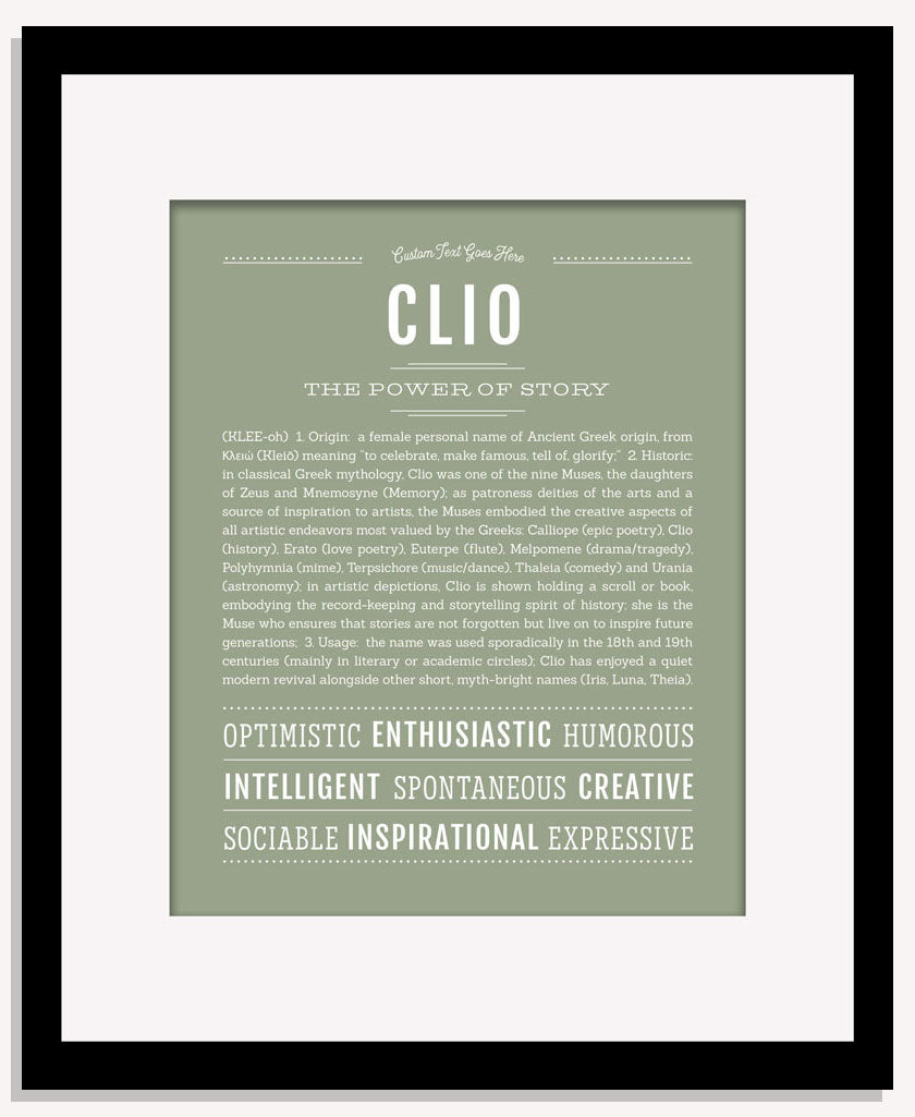 Clio | Name Art Print