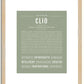 Clio | Name Art Print