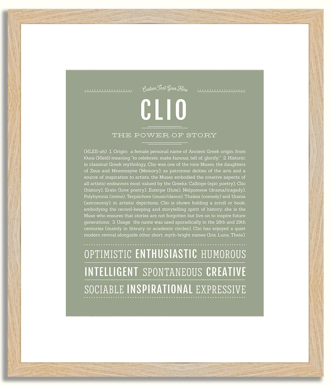 Clio | Name Art Print