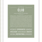 Clio | Name Art Print