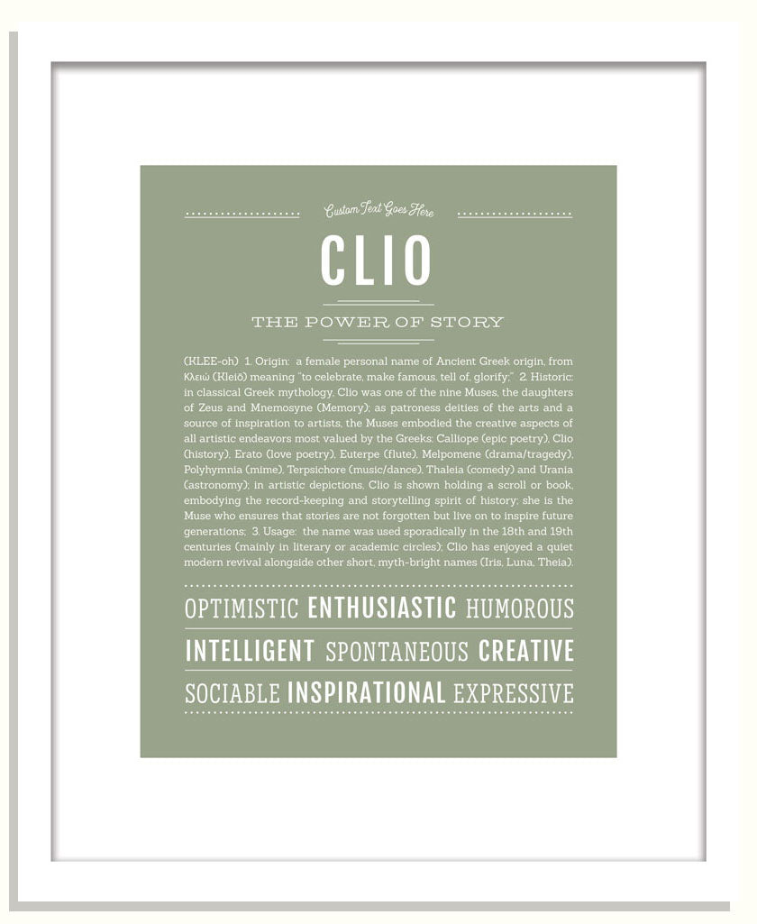 Clio | Name Art Print