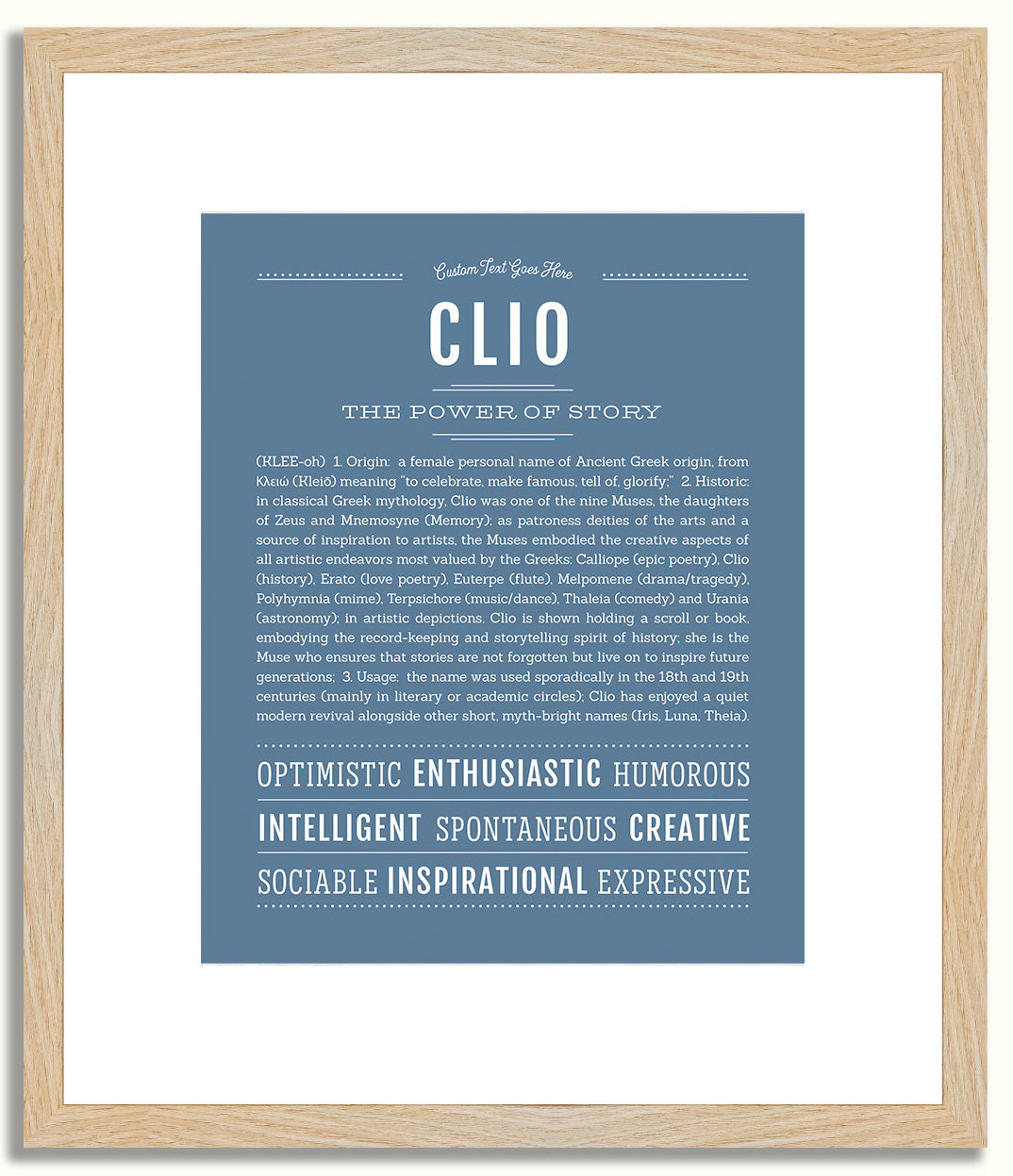Clio | Name Art Print