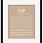 Clio | Name Art Print