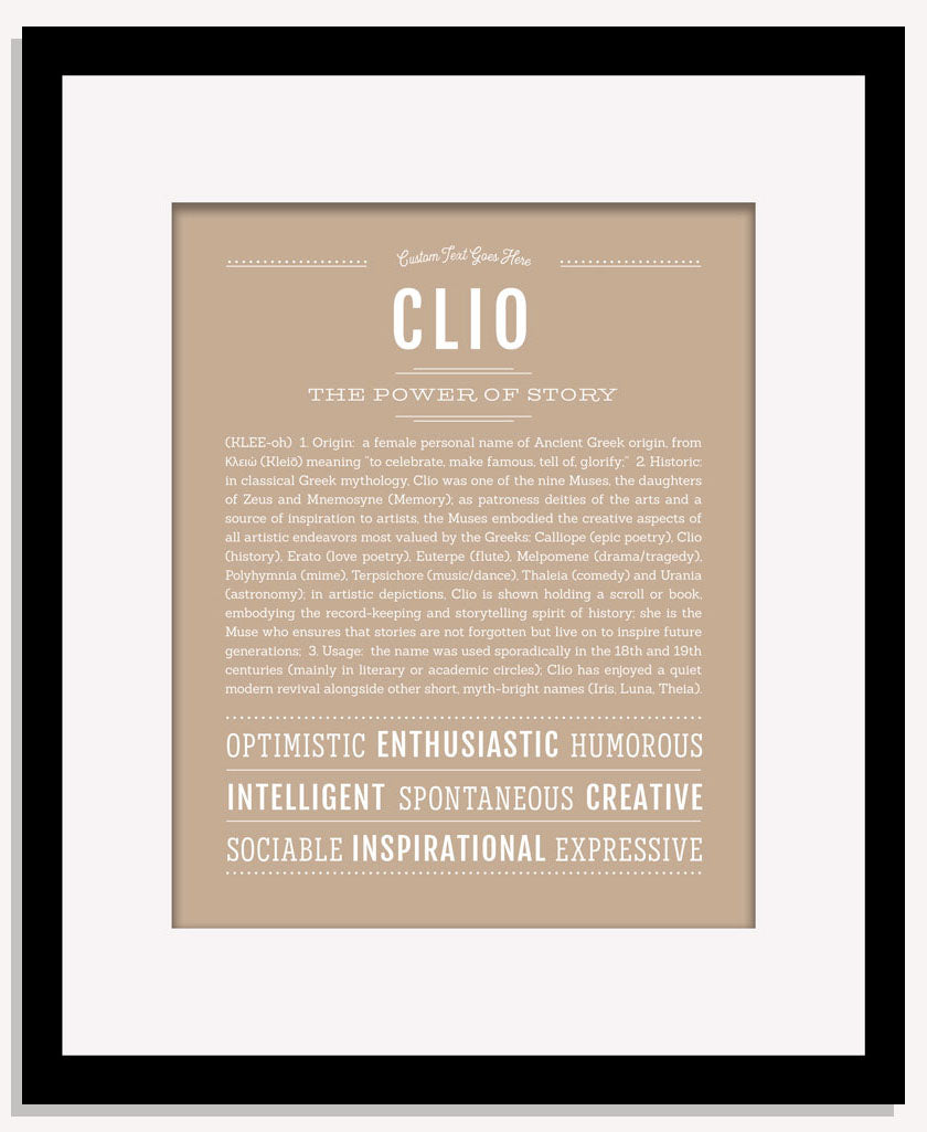 Clio | Name Art Print