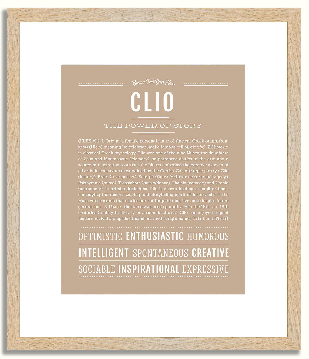 Clio | Name Art Print